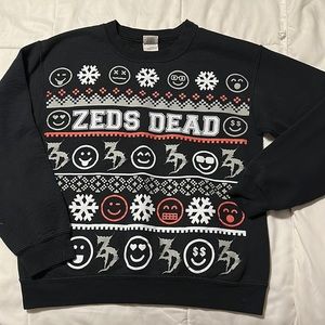 Lightly Worn Zeds Dead Christmas Crewneck